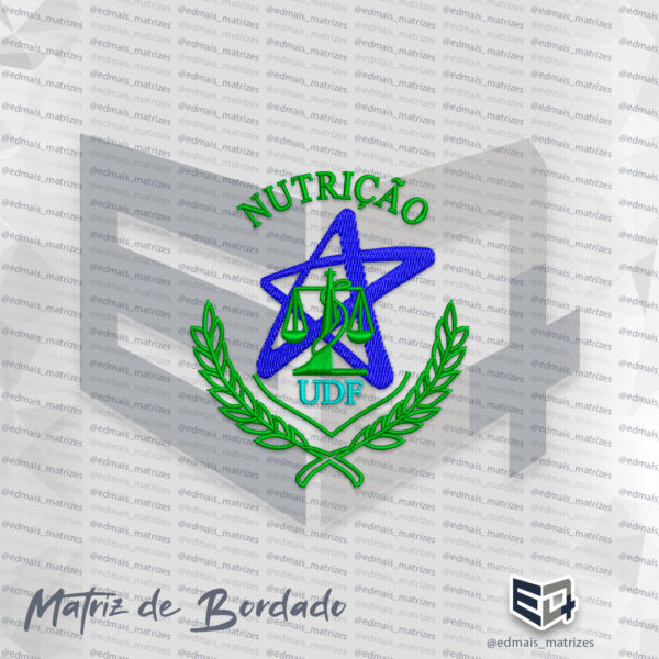 Matriz de Bordado Nutrição UDF