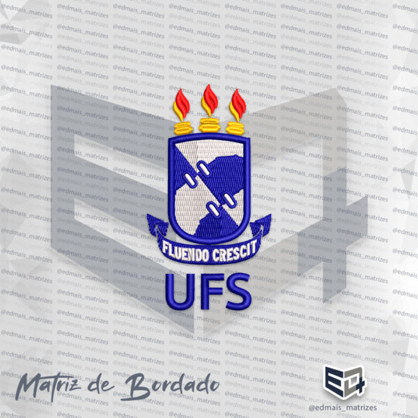 Matriz de Bordado Patch UFS Logo