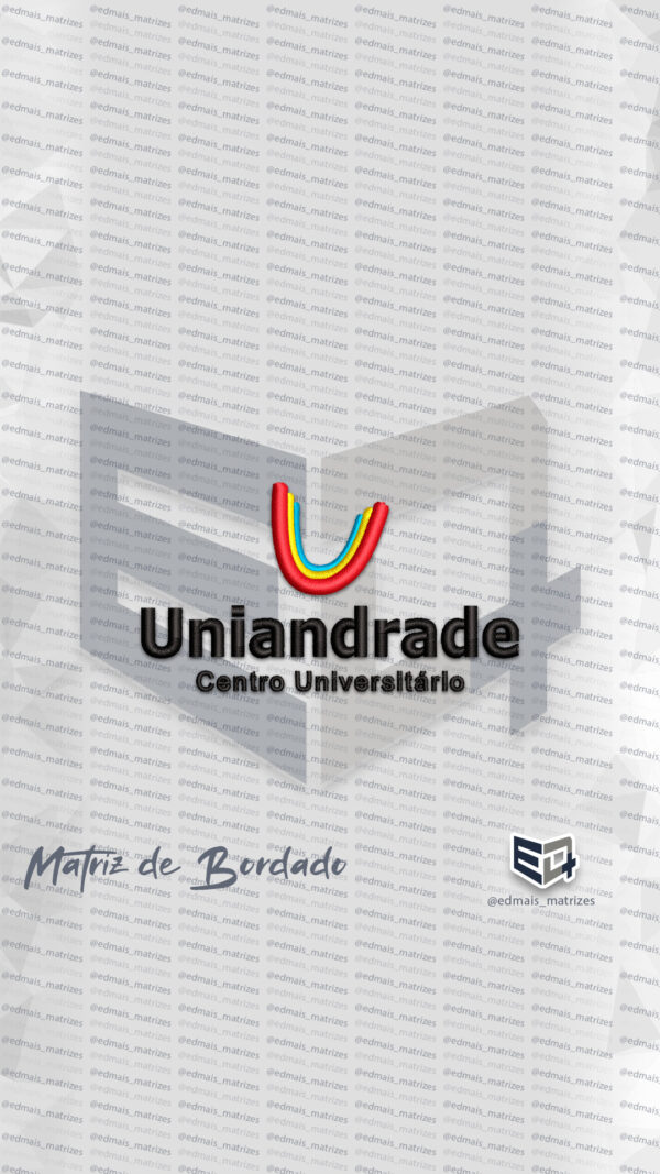 Matriz de Bordado Uniandrade Centro Universitáio