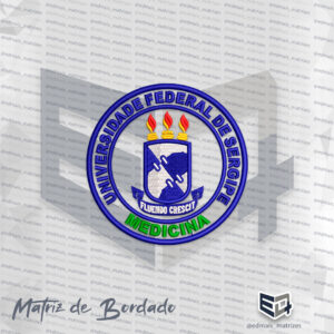 Matriz de Bordado Patch UFS Medicina Novo