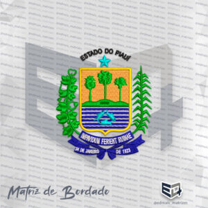 Matriz de Bordado Brasão Estado do Piauí