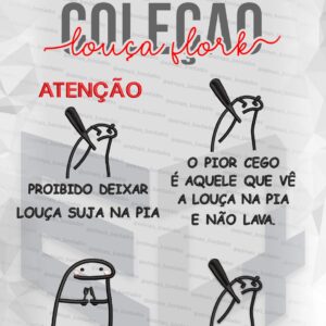 Matriz de Bordado Coleção Louça Flork