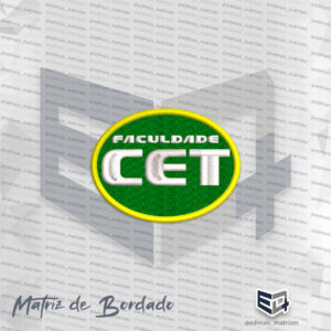 Matriz de Bordado Faculdade CET