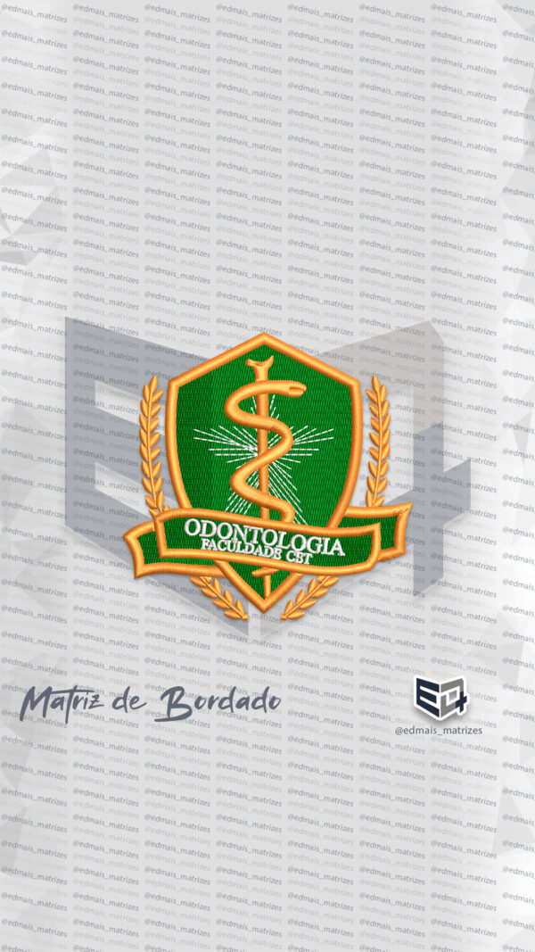 Matriz de Bordado Faculdade CET Odontologia 2