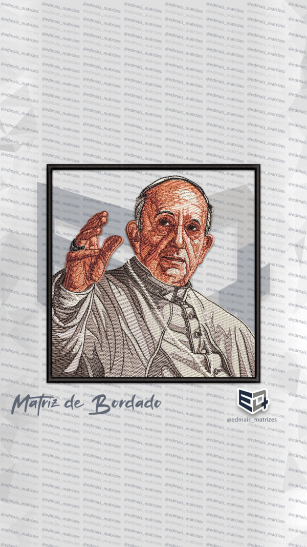 Matriz de Bordado Papa Francisco