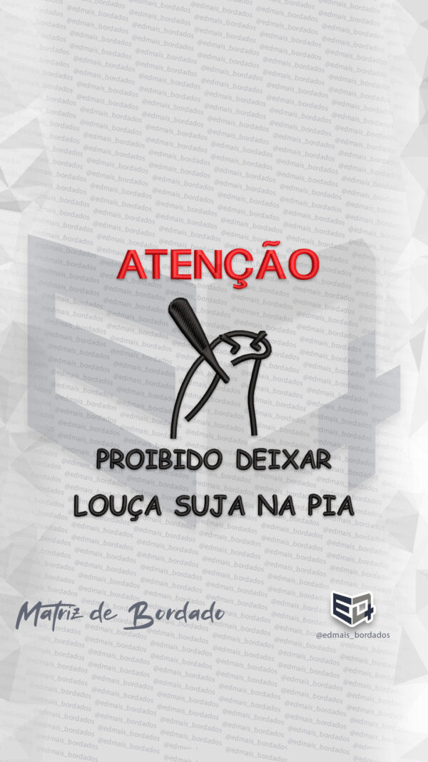 Matriz de Bordado Coleção Louça Flork - Image 5