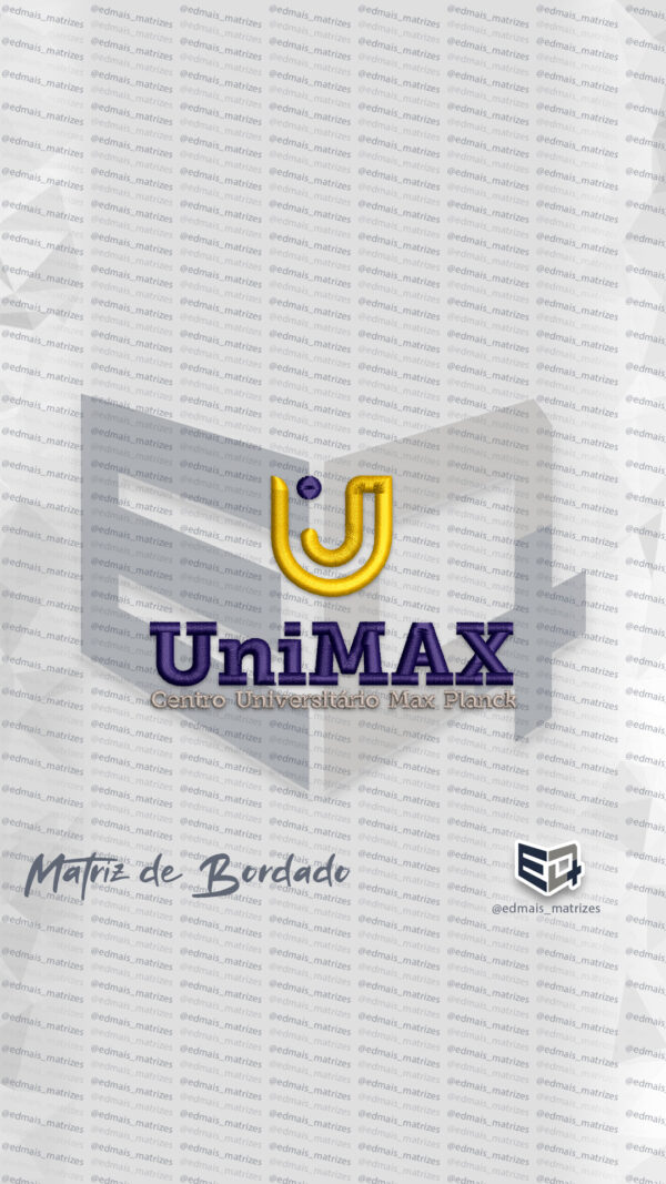Matriz de Bordado UniMAX Centro Universitário Max Planck