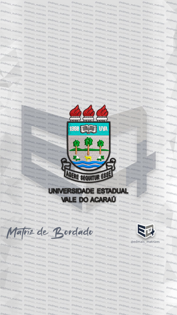 Matriz de Bordado Universidade Estadual Vale do Acaraú