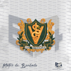 Matriz de Bordado Brasão Medicina Veterinária 5