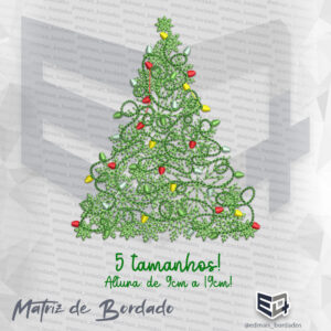 Matriz de Bordado Árvore de Natal