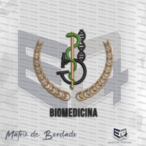 Matriz Patch Biomedicina Simbolo Jaleco 2