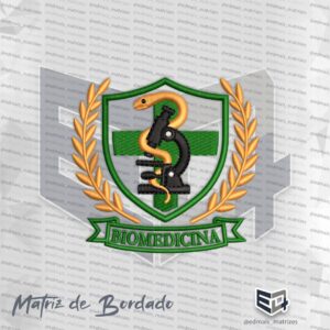 Matriz Patch Biomedicina Simbolo Jaleco 25