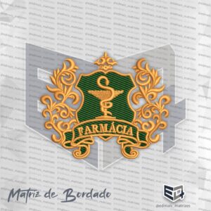 Matriz de Bordado Brasão Farmácia 05