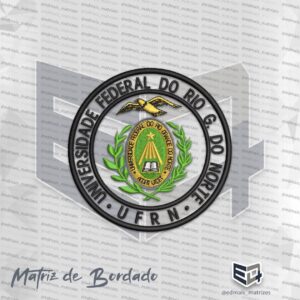 Matriz de Bordado UFRN - Universidade Federal do Rio Grande do Norte - Brasão 3