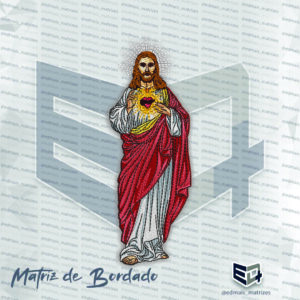 Matriz de Bordado Cristo Sagrado Coração