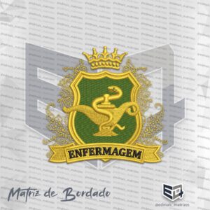 Matriz de Bordado Brasão Enfermagem 17