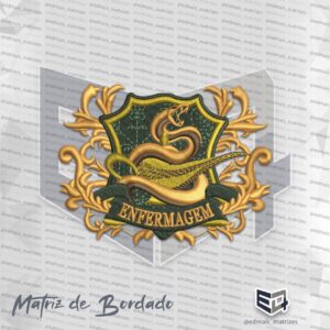 Matriz de Bordado Brasão Enfermagem 10