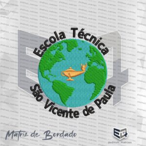 Matriz de Bordado Escola Técnica São Vicente de Paula