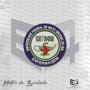 Matriz de Bordado UFMS - Enfermagem -  Universidade Federal Mato Grosso do Sul