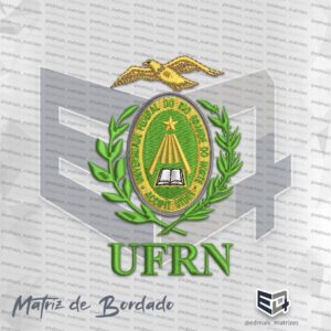 Matriz de Bordado UFRN - Universidade Federal do Rio Grande do Norte - Brasão 2