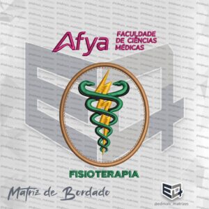 Matriz de Bordado Fisioterapia Afya