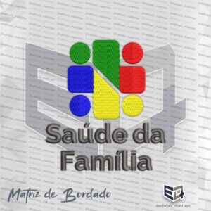 Matriz de Bordado Saúde da Família Logo