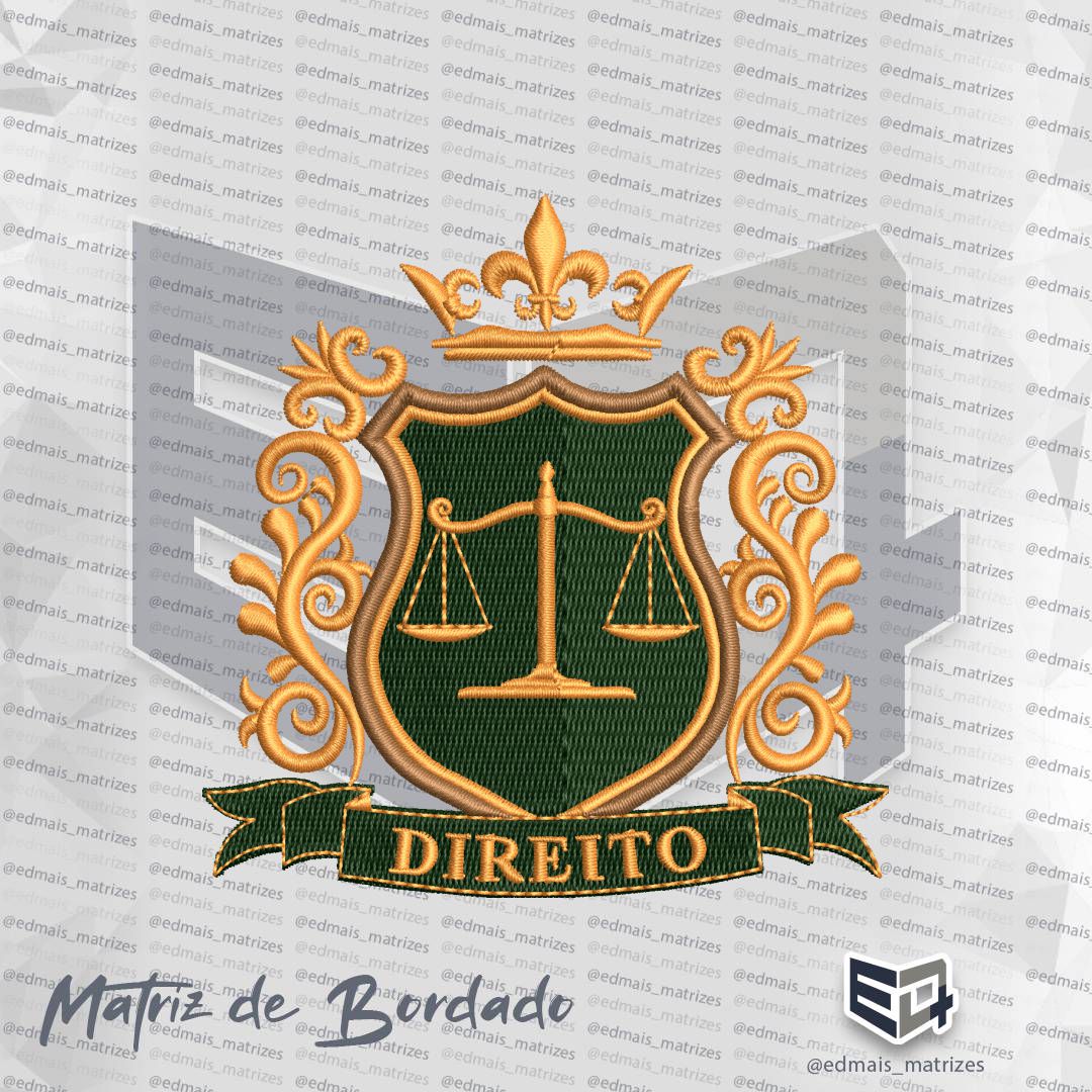 Matriz de Bordado Brasão Direito