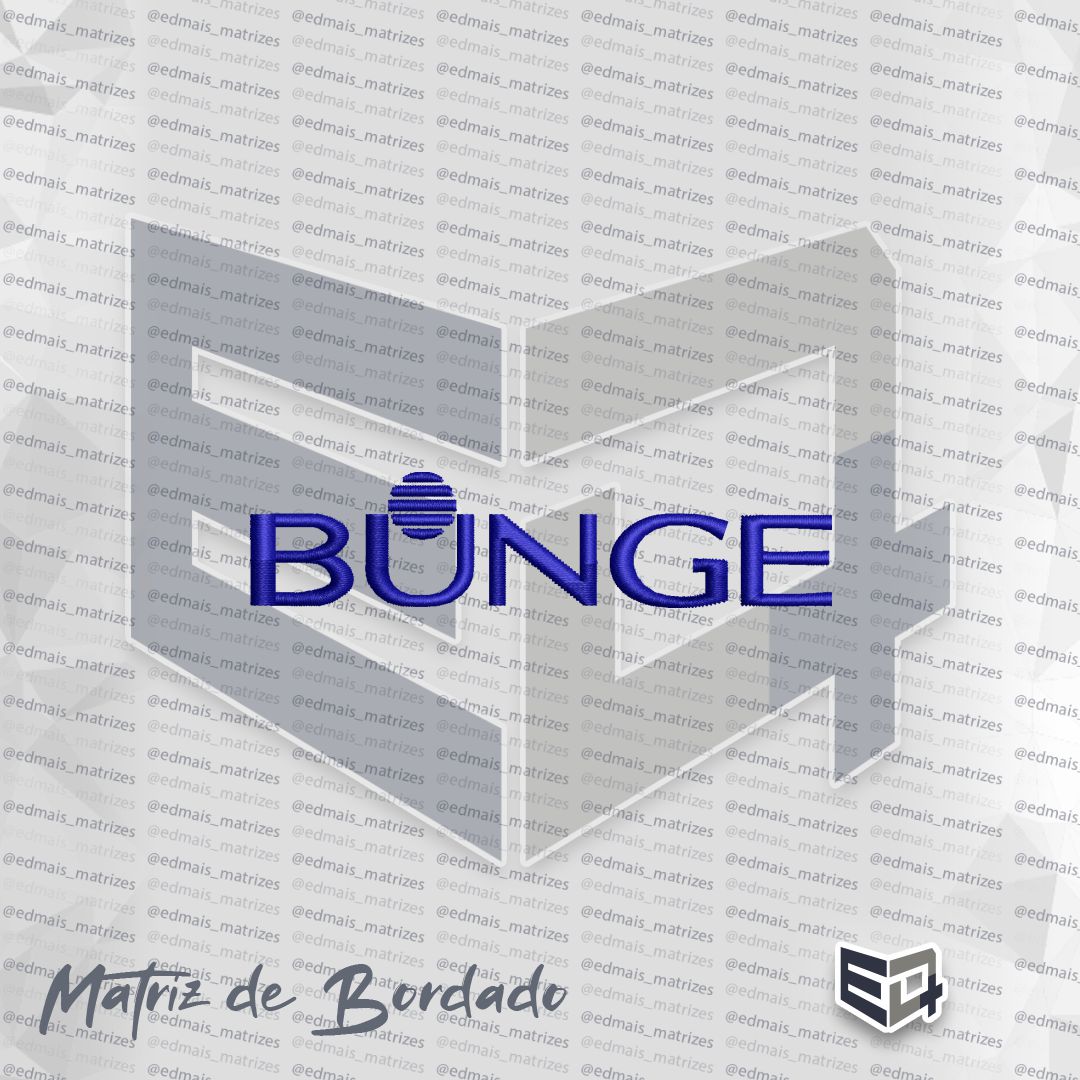 Matriz de Bordado Bunge Logo