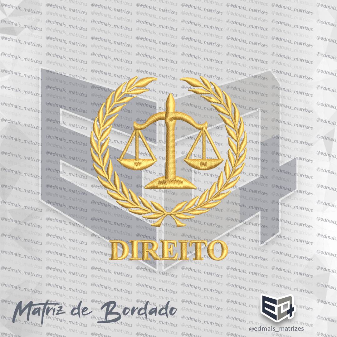 Matriz de Bordado Emblema Direito
