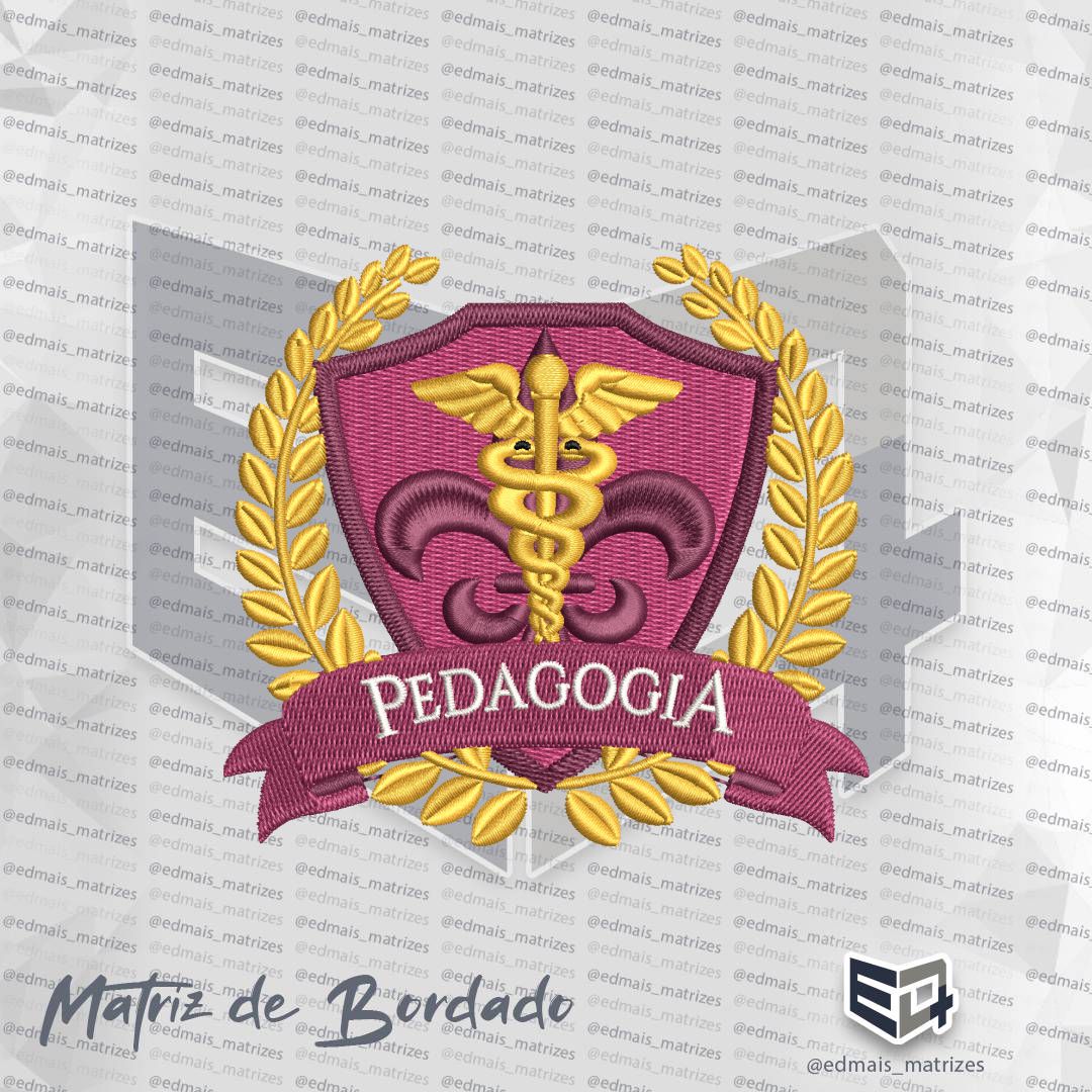 Matriz de Bordado Brasão Pedagogia 2