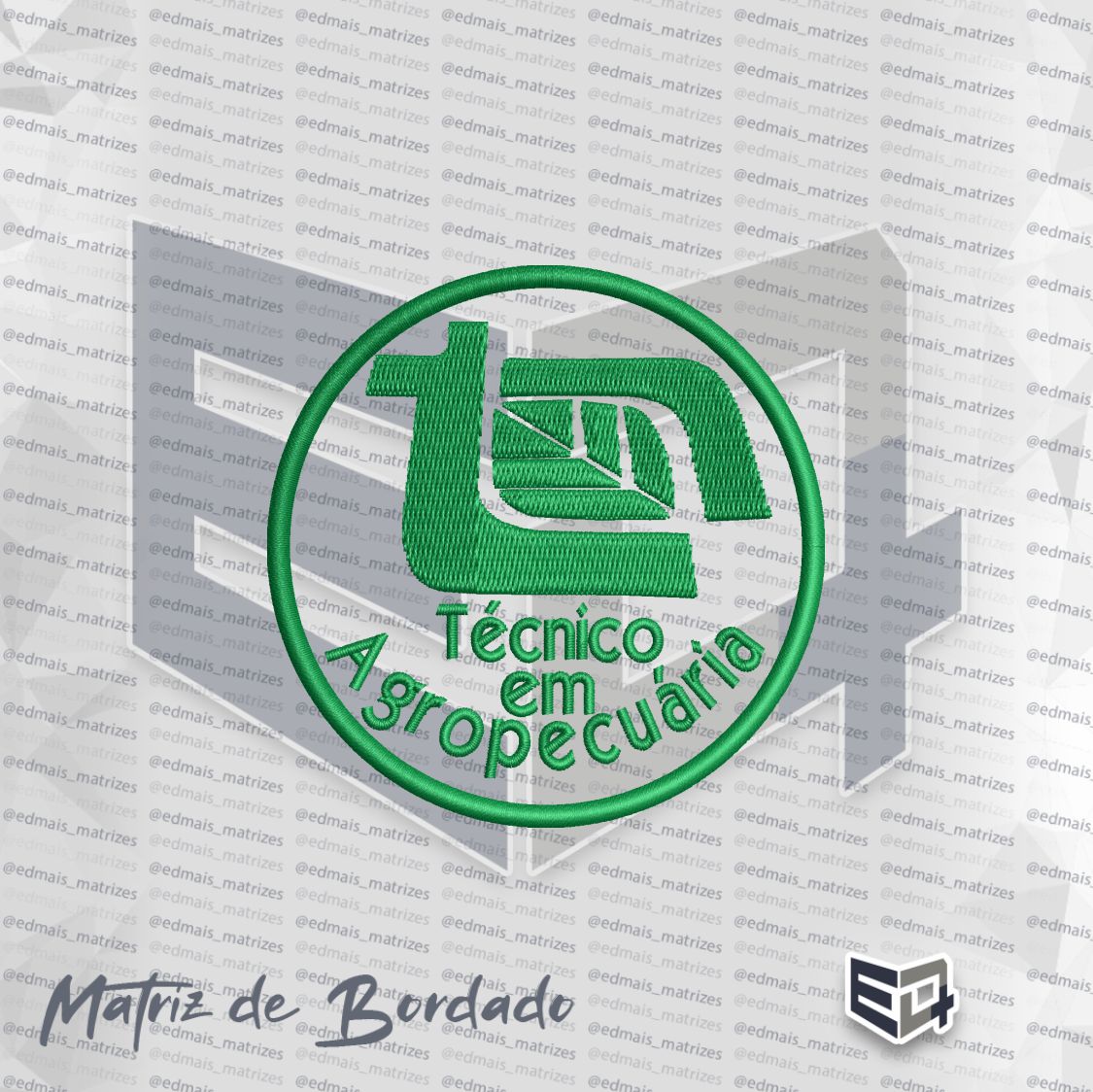 Matriz de Bordado Técnico em Agropecuária
