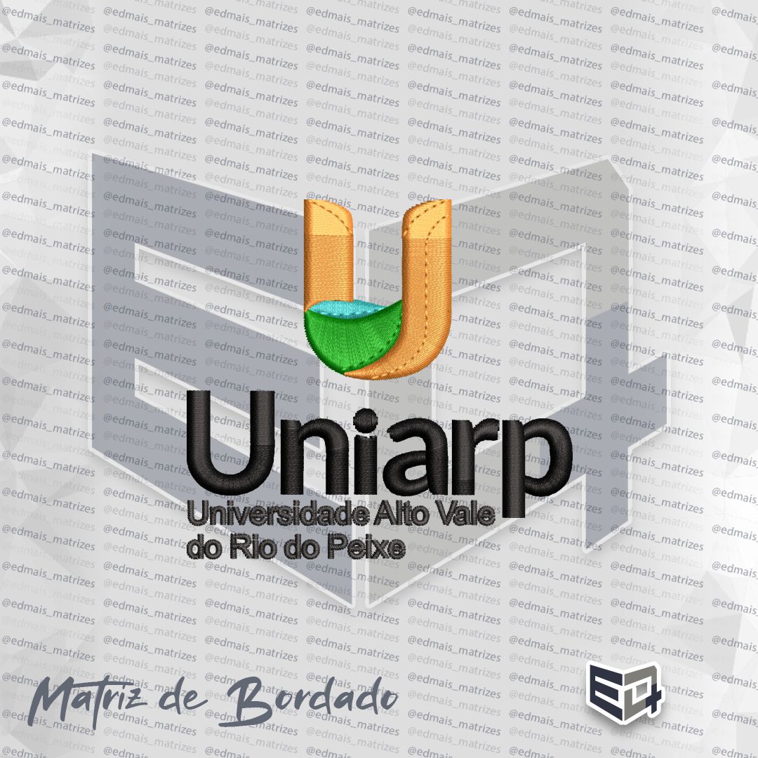 Matriz de Bordado Uniarp - Universidade Alto do Vale do Rio do Peixe