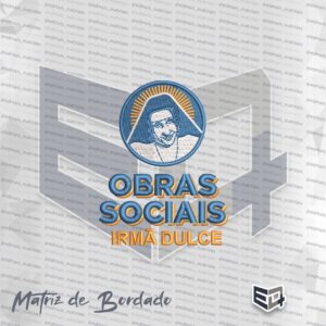 Matriz de Bordado Logotipo Obras Sociais Irmã Dulce Vertical