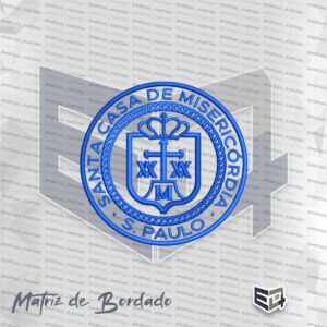 Matriz de Bordado Brasão Santa Casa de Misericórdia de São Paulo - Circular