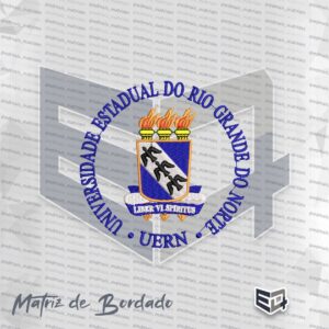 Matriz de Bordado Brasão UERN - Circular