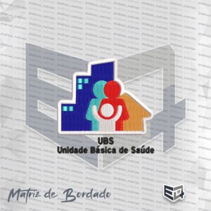 Matriz de Bordado UBS Unidade Básica de Saúde SUS