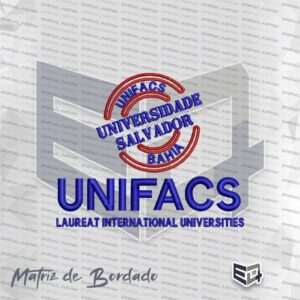 Matriz de Bordado UNIFACS Universidade Salvador Bahia
