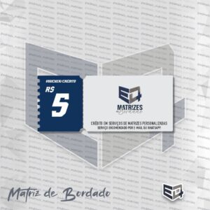 Crédito em Serviços de Matrizez Personalizadas - 5