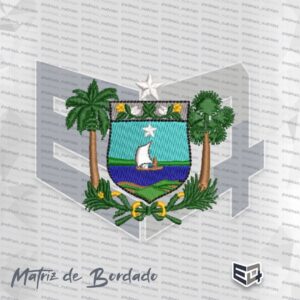Matriz de Bordado Brasão de Armas Estado do Rio Grande do Norte RN